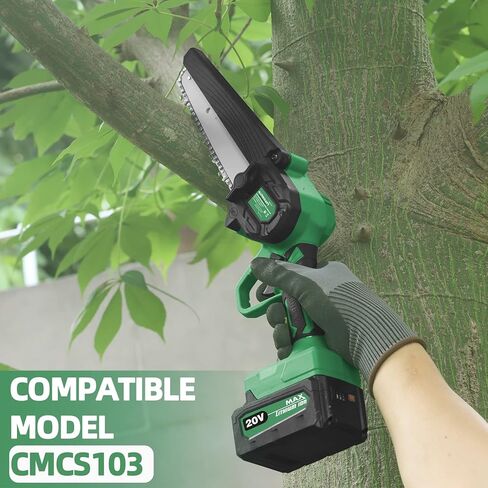 بطارية ALTOCRAFT 3.0 أمبير في الساعة 20 فولت بحد أقصى أيون الليثيوم، بطارية قابلة لإعادة الشحن ذات سعة أكبر مع مؤشر للسعة، متوافقة فقط مع المنشار الصغير اللاسلكي بدون فرش طراز CMCS103 in Kuwait