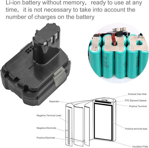 BCL1415 14.4V 4000mAh بطارية ليثيوم استبدال لشركة هيتاشي 14.4V BCL1415 BCL1430 EBL1430 326236 326823 326824 327728 327729 بطارية أداة الطاقة اللاسلكية in Kuwait