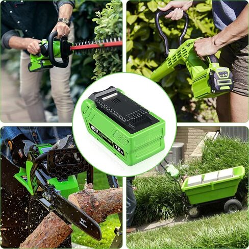 FERRYBOAT 7000mAh استبدال قدرة أعلى لبطارية Greenworks 40V متوافقة مع Greenworks 40 Volt Lithium 29472 29462 G-MAX Power Tools 29252 20202 22262 25312 25322 in Kuwait