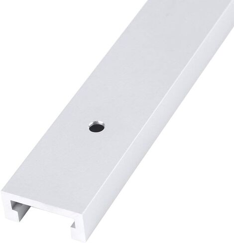 1 Piece 400mm Aluminum Alloy T Track, T Slot Track with 4Pcs Self Taping Screws for Woodworking Router Table Saw in Saudi Arabia
