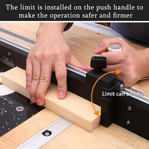 PIAOPIAONIU 1 PCS Fence Flip Stop T Track for Precision Miter Gauge Fence System Woodworking Limiter Woodworking Tools DIY Accessiories in Kuwait