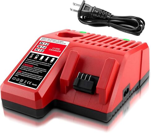 ADVNOVO M12 M14 M18 Rapid Charger Compatible with Millwaukie 12V-18V M12 M14 M18 Lithium Battery 48-59-1812 48-11-2420 48-11-2440 48-11-1840 48-11-2401 48-11-1890 48-11-1820 48-11-1850 in Kuwait