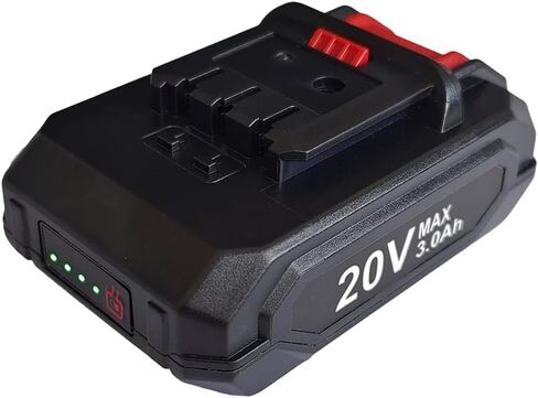 aunstarwei 20V 3.0Ah بطارية ليثيوم أيون متوافقة مع سائق المثقاب KIMO 20V، منفاخ الأوراق، طاحونة الزاوية، المنشار الترددي، أداة التأرجح، براد بائع المسامير in Saudi Arabia