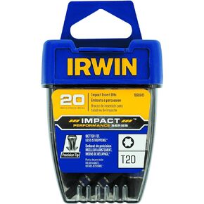 IRWIN 1899945 Impact Performance Series Screwdriver Insert Bit, T20 Torx, 1-Inch