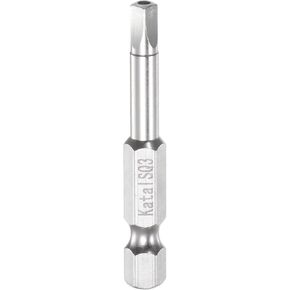 HARFINGTON SQ4 Square Screwdriver Bit 1/4" Hex Shank 2" Length Magnetic Security Screw Driver Power Tool
