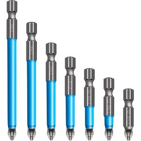 TAIYANYU Magnetic Anti-Slip Drill Bit, 7 pcs Anti Slip Screw Extractor and Magnetic Screwdriver Bit Set PH2 in Saudi Arabia