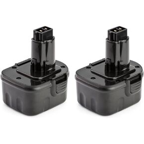 ExpertPower 2 Pack 12v 2000mAh NiCd Battery for Dewalt DC9071 DW9072 DW9071 DE9075 DE9074 DE9072 DE9071 DE9037 397745-01 152250-27 in Kuwait