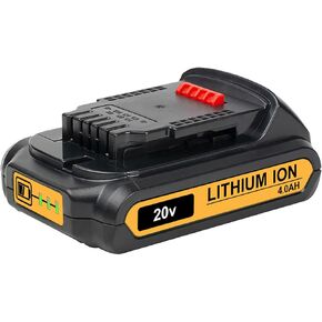 SKYON 20V 4.0Ah DCB230 Battery Replacement for DCB203 2Ah DCB201 1.5Ah DCBP034 1.7Ah DCBP520 5Ah DCB230 3.0Ah DCB240 4.0Ah 20V MAX* XR Compact Battery Compatible with Dewalt 20V Cordless Power Tools in Kuwait