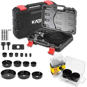 طقم منشار ثقب 20 قطعة من كاتا ومجموعة منشار ثقب 6 قطع مع مماسك، لقم ثقب، لوحة تركيب، مفتاح سداسي in Kuwait