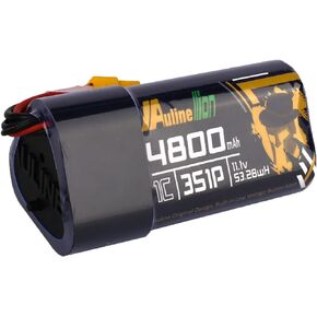 Auline FPV Goggles Battery 4800mAh 3S 11.1v XT60 Built-in Low Power Alert & LED Voltage Indicator in Saudi Arabia