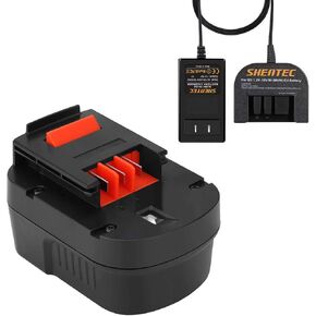 Shentec 3500mAh 12V Battery Compatible with Black and Decker 12V A1712 FS120B FSB12 HPB12 A12 A12-XJ A12EX Firestorm FS120B FS120BX (Battery Charger Included) in Saudi Arabia