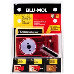 Disston E0101949 Blu-Mol Lock Installation Kits Professional Bi-Metal Lock Kit, Red