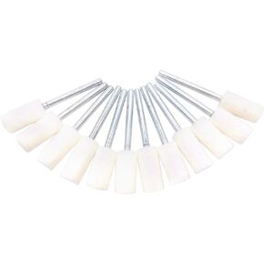 NGe 12 Pcs 1/8 Inch Shank Wool Felt Mounted Mandrel Set