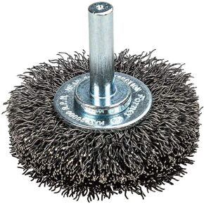 Forney 60014 Wheel Brush, Coarse Crimped Wire with 1/4-Inch Shank, 2-Inch