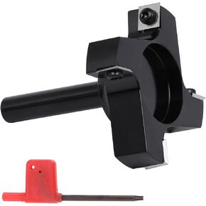 RealPlus CNC Spoilboard Surfing Router Bit، 1/2 "عرقوب 3" قطر القطع، 4 جناح كربيد إدراج بلاطة تسطيح جهاز التوجيه بت التخطيط لقمة الخشب المسوي in Kuwait