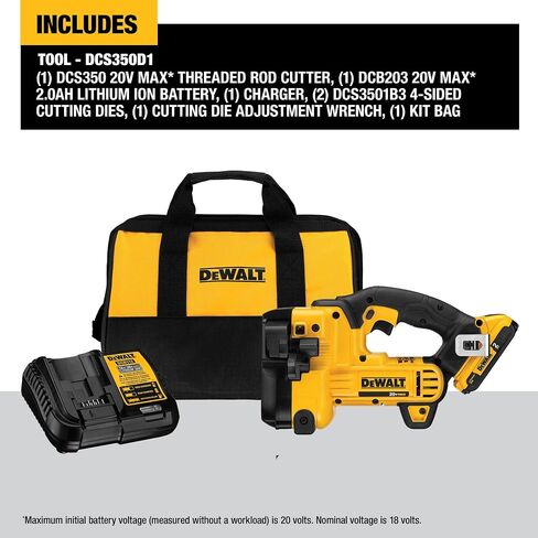 DEWALT 20V MAX* Threaded Rod Cutter, Cordless (DCS350D1) in Saudi Arabia