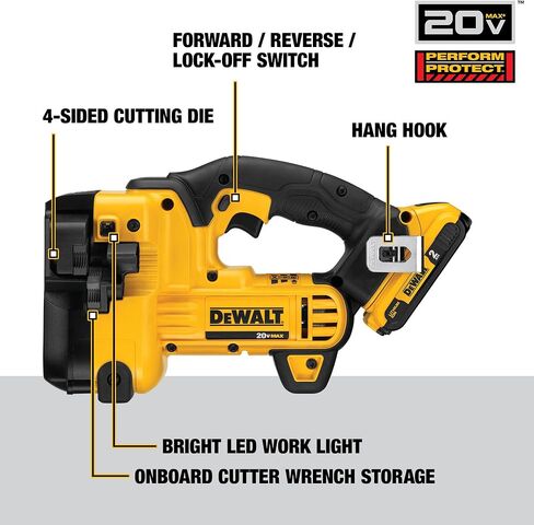 DEWALT 20V MAX* Threaded Rod Cutter, Cordless (DCS350D1) in Saudi Arabia