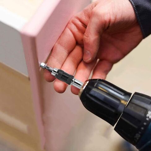 حامل طرف لقم دوار مغناطيسي من LUEXBOX، موسع لقمة مثقاب برغي محوري 1/4 قابل للانحناء في 20 درجة، حامل لقمة مفك براغي مغناطيسي، حامل لقمة دوارة سداسية الإصدار سريع in Kuwait