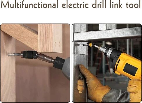 حامل طرف لقم دوار مغناطيسي من LUEXBOX، موسع لقمة مثقاب برغي محوري 1/4 قابل للانحناء في 20 درجة، حامل لقمة مفك براغي مغناطيسي، حامل لقمة دوارة سداسية الإصدار سريع in Kuwait