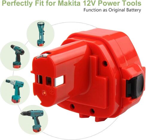 بطارية بديلة Joiry 12V 3.5Ah Ni-MH متوافقة مع بطارية ماكيتا PA12 1220 1222 1233 1200 1234 1235 1235B 1235F 1235A 192696-2 192698-8 192598-2 192681-5 192698-A 195 19318-أ 195 19318 in Kuwait