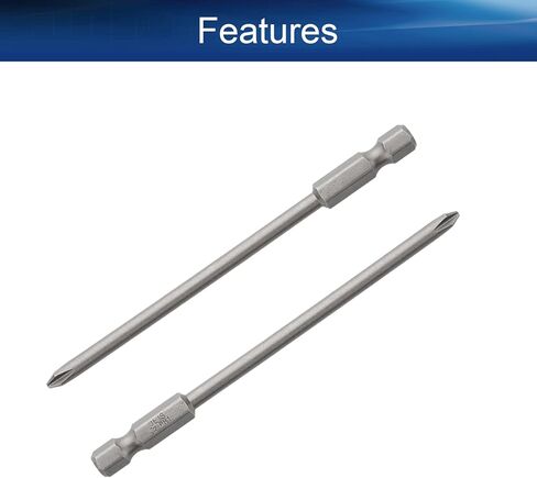 Auniwaig 10pcs Phillips Screwdriver Drill Bit Set, 4mm PH1 Phillips Cross, 1/4 Inch Hex Shank, 100mm/4 Inch Length S2 Steel with Magnetic for Power Screwdriver Drill Impact Driver in Saudi Arabia