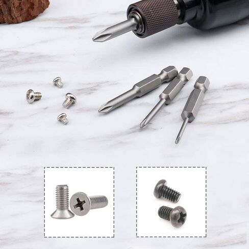 Auniwaig 10pcs Phillips Screwdriver Drill Bit Set, 4mm PH1 Phillips Cross, 1/4 Inch Hex Shank, 100mm/4 Inch Length S2 Steel with Magnetic for Power Screwdriver Drill Impact Driver in Saudi Arabia