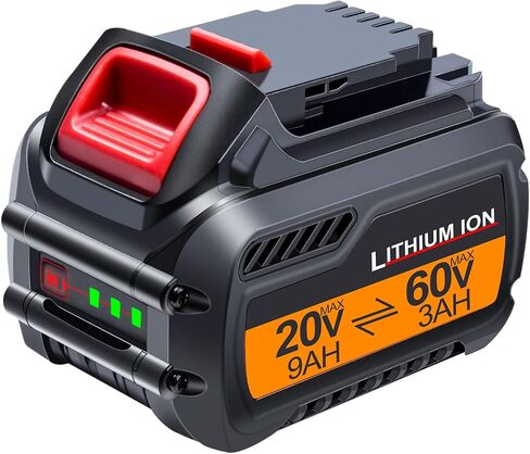 JGSPJ DCB609 60V Battery Replacement for Dewalt 20V / 60V Battery DCB609 DCB606 DCB612 20V 60V 9.0Ah Lithium Batteries in Saudi Arabia