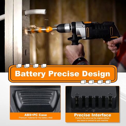 VINIDA 2Pack 20V 3.0Ah Battery Replacement for Worx Battery 20V Max WA3520 Lithium Battery WA3525 WG151s WG155s WG251s WG255s WG540s WG545s Tool Batteries in Saudi Arabia