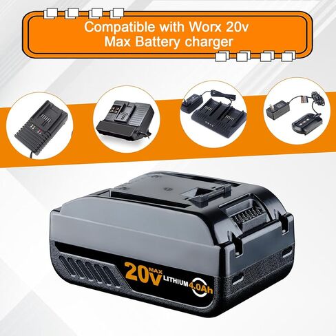 VINIDA 2Pack 20V 3.0Ah Battery Replacement for Worx Battery 20V Max WA3520 Lithium Battery WA3525 WG151s WG155s WG251s WG255s WG540s WG545s Tool Batteries in Saudi Arabia