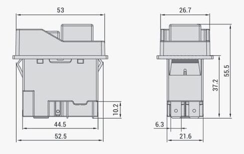 HQRP 2-Pack On-Off المغناطيسي التبديل متوافق مع Dewalt 5140135-94 DWE7490X DWE7491RS منشار الطاولة، 4 دبابيس، مدرج في قائمة UL in Saudi Arabia