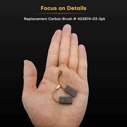 2 قطعة N035692 فرشاة كربون بديلة لطاحونة الزوايا DeWALT DW830 DW831 DW830C، 402874-03-2pk [أداء موثوق] [سهلة التركيب] in Kuwait