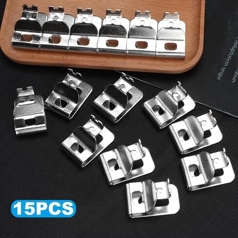 15PCS Belt Clips for Dewalt, 304 Stainless Steel Drill Holder Tool Clips Hanger Hook Kit with Screws Accessories, Compatible with Dewalt 20V Power Tools N268241, DCD980, DCD985, DCD980L2, DCD985L2 in Saudi Arabia