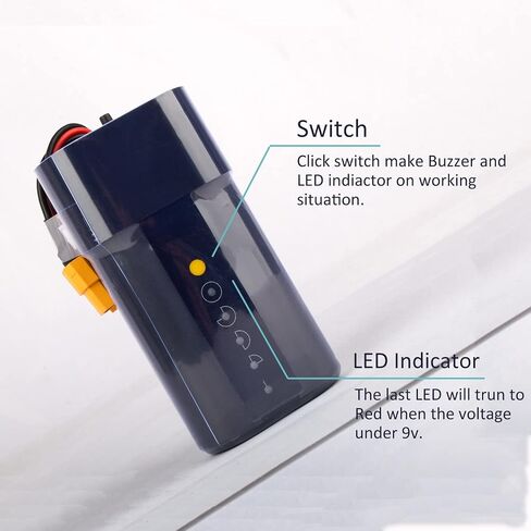 Auline FPV Goggles Battery 4800mAh 3S 11.1v XT60 مدمج تنبيه منخفض الطاقة ومؤشر الجهد LED in Saudi Arabia