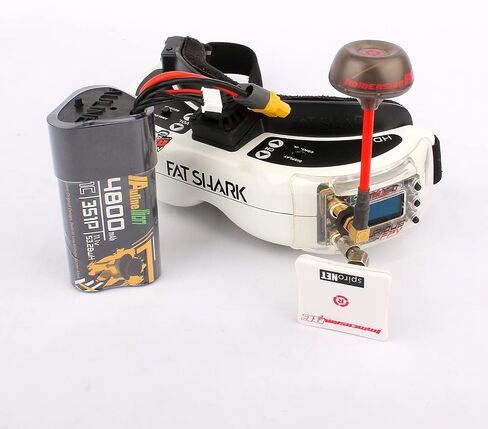 Auline FPV Goggles Battery 4800mAh 3S 11.1v XT60 مدمج تنبيه منخفض الطاقة ومؤشر الجهد LED in Saudi Arabia
