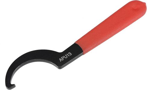 uxcell C Type Wrench Spanner for APU13 CNC Lathe Keyless Drill Chuck, with Red Non-slip Handle in Saudi Arabia