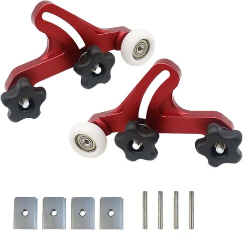 لوحات Piokrtye متعددة الأغراض من الريش، منشار طاولة آمن من سبائك الألومنيوم، دليل تغذية، أدوات دفع سلامة نجارة مطورة لمنشار طاولة جهاز التوجيه in Kuwait