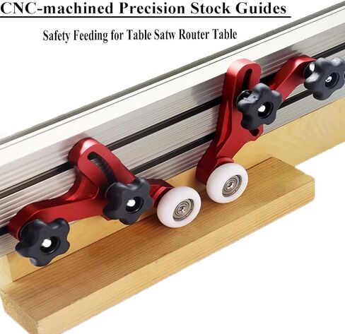 لوحات Piokrtye متعددة الأغراض من الريش، منشار طاولة آمن من سبائك الألومنيوم، دليل تغذية، أدوات دفع سلامة نجارة مطورة لمنشار طاولة جهاز التوجيه in Kuwait