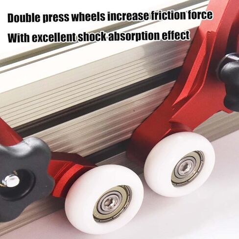 لوحات Piokrtye متعددة الأغراض من الريش، منشار طاولة آمن من سبائك الألومنيوم، دليل تغذية، أدوات دفع سلامة نجارة مطورة لمنشار طاولة جهاز التوجيه in Kuwait