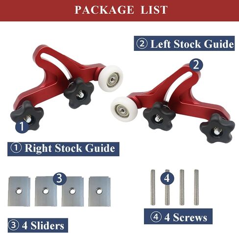 لوحات Piokrtye متعددة الأغراض من الريش، منشار طاولة آمن من سبائك الألومنيوم، دليل تغذية، أدوات دفع سلامة نجارة مطورة لمنشار طاولة جهاز التوجيه in Kuwait