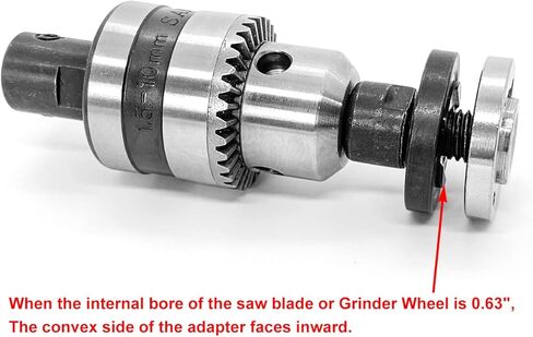 Electric Drill Chuck Angle Grinder Wheel Mandrel Adapter Disc Holder Spanner Shaft Connecting Rod 1/5"-3/8" Motor Shaft Coupler DIY Mini Saw Table Electrical Tool Fit for 5mm Shaft 775 795 895 Motor in Saudi Arabia