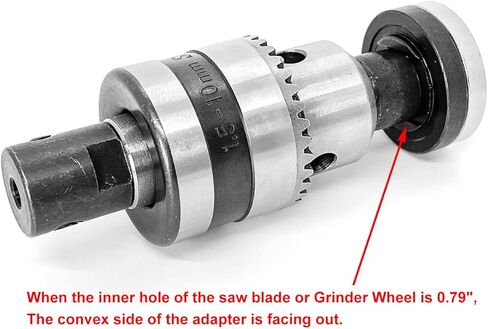Electric Drill Chuck Angle Grinder Wheel Mandrel Adapter Disc Holder Spanner Shaft Connecting Rod 1/5"-3/8" Motor Shaft Coupler DIY Mini Saw Table Electrical Tool Fit for 5mm Shaft 775 795 895 Motor in Saudi Arabia