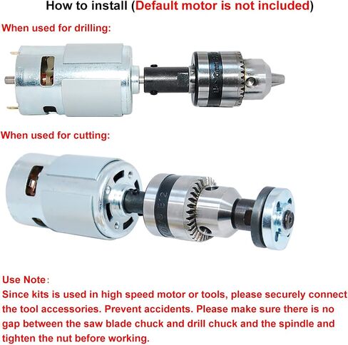 Electric Drill Chuck Angle Grinder Wheel Mandrel Adapter Disc Holder Spanner Shaft Connecting Rod 1/5"-3/8" Motor Shaft Coupler DIY Mini Saw Table Electrical Tool Fit for 5mm Shaft 775 795 895 Motor in Saudi Arabia