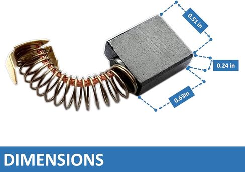 6-Pack Durable CB154, CB-154 Replacement Carbon Brushes Compatible with Makita 181048-2/181047-4/194986-9/957805410, Replaces CB153, CB154, CB155, CB157, CB161, CB163 in Kuwait