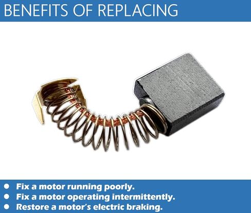 6-Pack Durable CB154, CB-154 Replacement Carbon Brushes Compatible with Makita 181048-2/181047-4/194986-9/957805410, Replaces CB153, CB154, CB155, CB157, CB161, CB163 in Kuwait