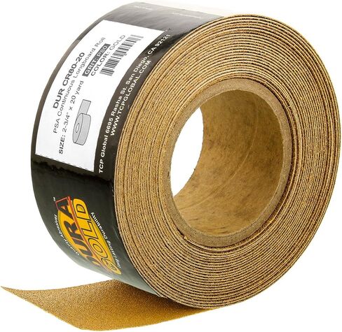 Dura-Gold Pro Series Classic Rectangle Hand Sanding Block Kit with 3 Blocks, 5", 7-3/4" and 10" Set, Hook & Loop Backing and PSA Sandpaper Conversion Adapter Pad & 80 Grit Gold PSA Longboard Sandpaper in Saudi Arabia