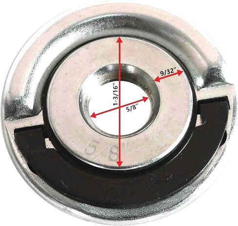 LN5811MT شفة قفل الجوز 5/8-11 بوصة الموضوع التغيير السريع 1.75 بوصة OD القرص أداة الحرة زاوية طاحونة الجوز in Kuwait