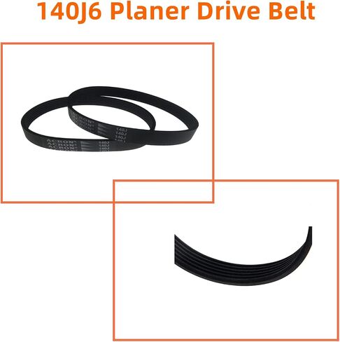 حزام محرك الطائرة ZLIANGQ 140J6 يناسب Delta 22-560، 22-563، TP400LS، 22-565 و22-580، حزام بولي V بديل Wen 6560 5140055-59 (عبوتان) in Saudi Arabia