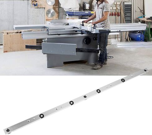650mm Rail Miter Bar, Aluminum Alloy Rail Miter Bar Slider Table Saw Gauge Rod Miter Gauge Wood Working Tool Saw Blades Parts Accessories for Table Saw Woodworking Works in Saudi Arabia