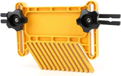 2Pcs Woodworking Feather Board Set, Adjustable Woodworking Safety Device Table Saw for Stationary Electric Cutting Tools and Router Tables Saws,166mmx90mm, Yellow in Saudi Arabia