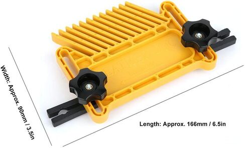 2Pcs Woodworking Feather Board Set, Adjustable Woodworking Safety Device Table Saw for Stationary Electric Cutting Tools and Router Tables Saws,166mmx90mm, Yellow in Saudi Arabia